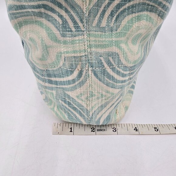 Coach Audrey Signature Op Art Swirl Tote Bag Aqua Cream A1193-17044 - Picture 12 of 15